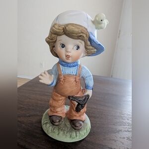 Vintage Homco Little Boy Slingshot Figurine
